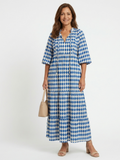 Elodie | Mekko timanttikuviolla ja kerroksittaisella hameella