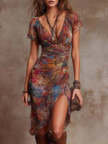 ANDREA - Boho-rypytetty midimekko
