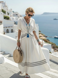 Seren | Lyhythihainen v-aukkoinen kääretyylinen mididress
