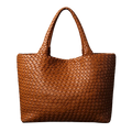 Lana Handwoven Leather Tote